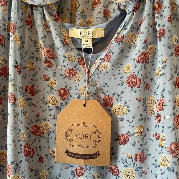 Floral Light Blue Dress - Picture 4 of 4